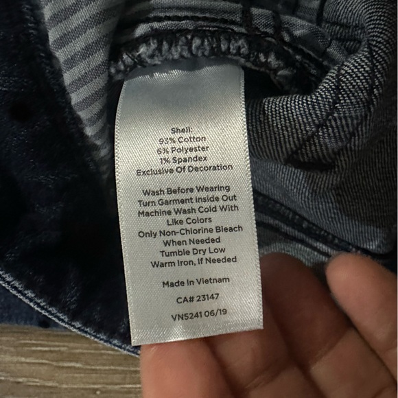 Talbots Flawless Dark Blue Polka Dot Jeans - Picture 7 of 11